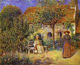Garden Scene in Britanny by Pierre Auguste Renoir